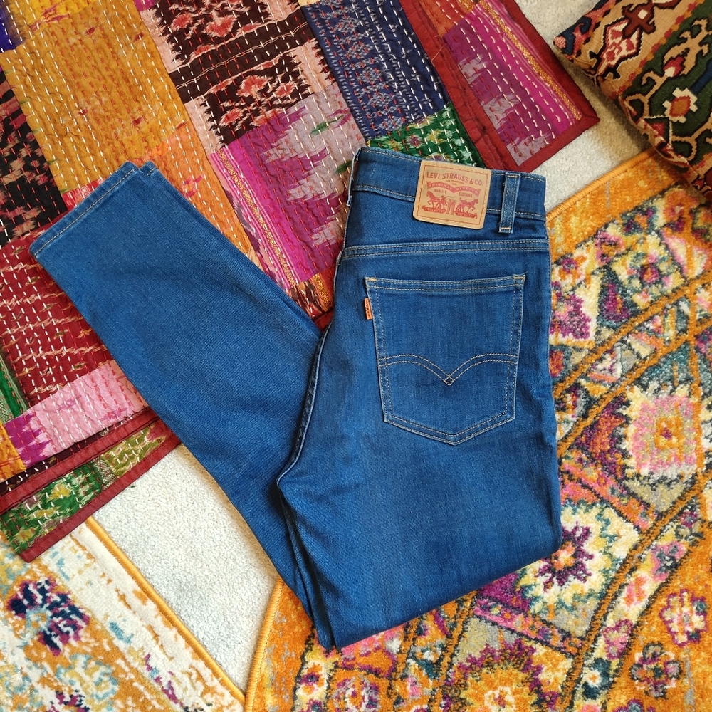 Levi's 721 vintage high rise skinny jeans